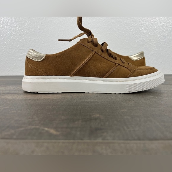 NEW UGG Alameda Lace Up Sneaker in Chestnut/Gold - Picture 4 of 9